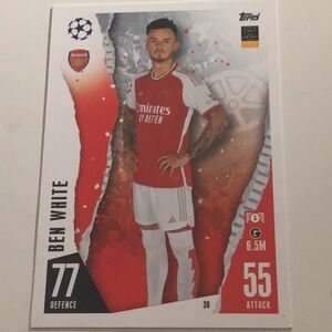 Ben White Soccer Trading Card